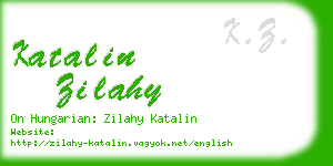 katalin zilahy business card